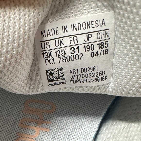 adidas ortholite girls pink shimmer Lace Up Superstar Crib Sneaker Shoes NWT 13 - Picture 9 of 9